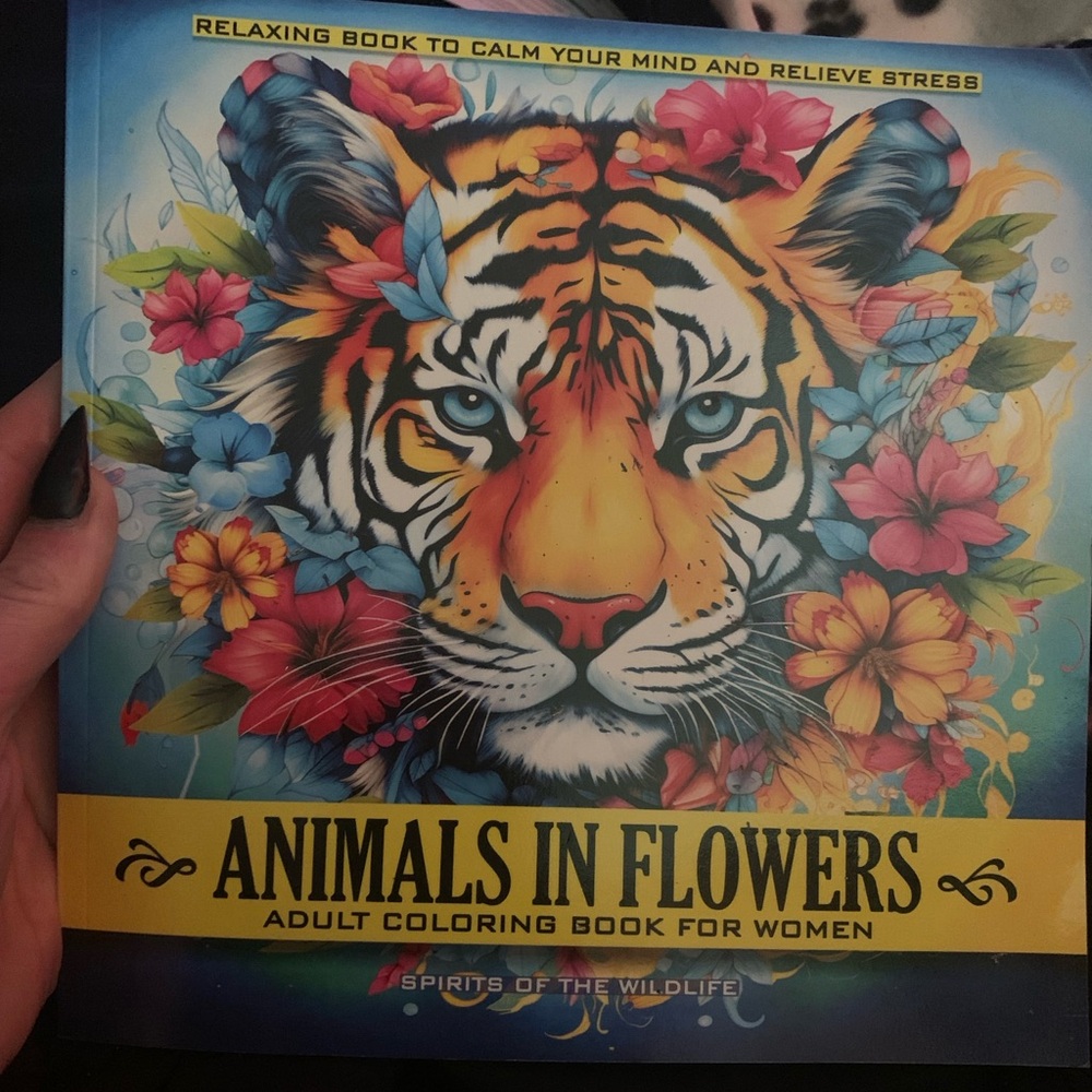 Bloom ZenBloom Animals in Flowers Coloring Book